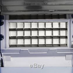 40KG 90Lbs Auto Commercial Ice Cube Maker Machines Stainless Steel Bar 110V 230W