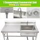 47 Commercial Stainless Steel Utility Sink Square Kitchen Sink For Restaurant