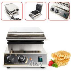 4pcs 1750W Round Waffle Maker Stainless Steel Machine Commercial Nonstick