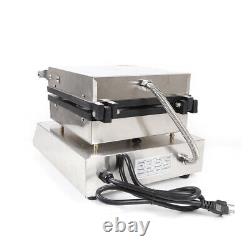 4pcs 1750W Round Waffle Maker Stainless Steel Machine Commercial Nonstick
