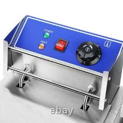 5000W 12L Electric Deep Fryer Dual Tank Commercial Restaurant Stainless Steel