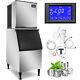 500lbs Commercial Ice Maker Ice Cube Machine Cafe 350lbs Storage Digital Control