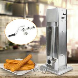 5L Commercial Stainless Steel Churro Maker Machine 4Nozzles Latin Fruit Machine