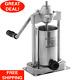 5 Lb Stainless Steel Commercial Vertical Manual Meat Sausage Stuffer Machine