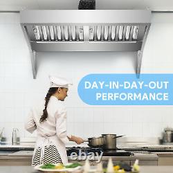 5 ft. Commercial Exhaust Hood Stainless Steel Commercial Range Hood for Kitchen
