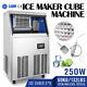 60kg/132lbs Commercial Ice Cube Maker Machine Heat Insulation 110v Restaurants