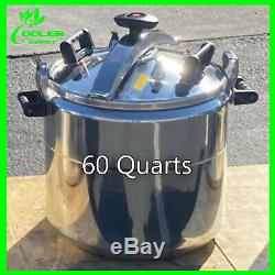 60 QT Pressure Cooker Aluminum Alloy Family Kitchen Tool Commercial Cookware USA