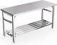 60 X 24 Commercial Stainless Steel Folding Work Prep Tables Open Kitchen Nsf