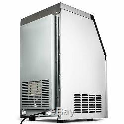 68Kg Commercial Ice Maker Machine Stainless Steel 150lbs per Day LCD Bulit-in