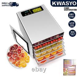 6/12 Trays Stainless Steel Commercial Food Dehydrator Beef Jerky Fruit Dryer-NEW
