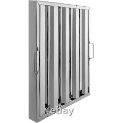 6 PACK Commercial Kitchen Stainless Steel Exhaust Hood Vent Grease Filter Baffle