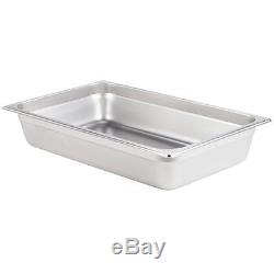 6 PACK Full Size 4 Deep Stainless Steel Commercial Steam Prep Table Food Pan