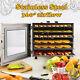 6 Tier Food Dehydrator, Stainless Steel-fruit Jerky Meat Dryer Blower Commercial