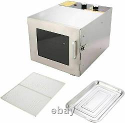 6-Tray Commercial Food Dehydrator Stainless Steel Fruit Jerky Meat Dryer Machine
