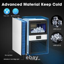 70LBS Built-In Commercial Ice Maker Freestand Undercounter Ice Cube Machine