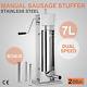 7l Vertical Commercial Sausage Stuffer 2 Speed 304 Stainless Steel Meat Press
