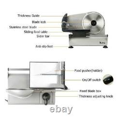 7.5 Stainless Steel Restaurant Home Electric Food/Meat Slicer Commercial Cheese