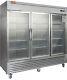 82' W Stainless Steel Display Commercial Refrigerator 3 Glass Door 72 Cu. Ft Etl