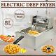 8l Commercial Electric Deep Fryer Countertop Basket French Fry Restaurant Home