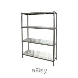 900x450x1800mm Stainless Steel Coolroom Shelving 400 kg Load Commercial Kitchen