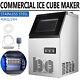 90lb Commercial Ice Maker Stainless Steel Built-in Freestand Ice Cube Machine