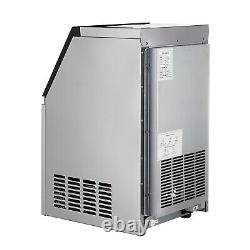 90lbs Built-in Commercial Ice Maker Stainless Steel Restaurant Ice Cube Machine