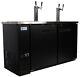 A. C. E. Commercial Kegerator/ Beer Dispenser, 60-inch Wide, Double Tower, 4 Taps