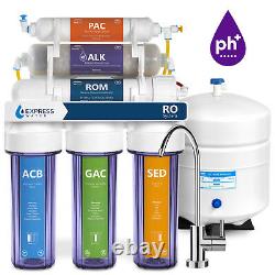 Alkaline Reverse Osmosis Water Filtration System Mineral RO 50 GPD