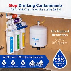 Alkaline Reverse Osmosis Water Filtration System Mineral RO Filter 50 GPD