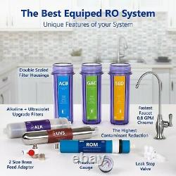 Alkaline Ultraviolet Reverse Osmosis Filtration System Clear + Gauge 100 GDP