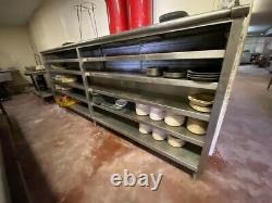All Stainless Steel 11.5' long Commercial Dish Cabinet Storage