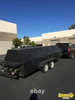 All Stainless Steel 4' x 16' Commercial Open Grill BBQ Pit Tailgating Trailer fo