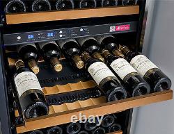 Allavino 172 Bottle Built-In Commercial Wine Cooler Refrigerator Dual Zone Black