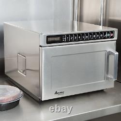 Amana Heavy Duty Stainless Steel Commercial Microwave with Solid Door 208/240V