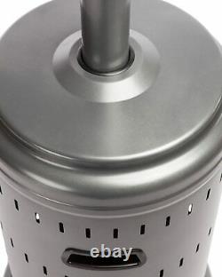 AmazonBasics 46,000 BTU Commercial Outdoor Patio Heater w Wheels Slate Gray