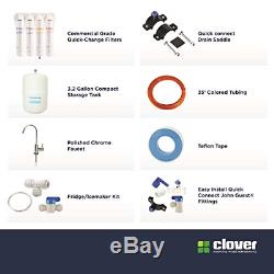 Aquverse Clover Easy-Install Compact Reverse Osmosis Drinking Water Filter Syste