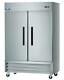 Arctic Air Ar49 2 Door Stainless Steel Commercial Reach-in Cooler Refrigerator