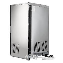 Automatic Commercial Ice Maker Stainless Steel Cube Ice Maker Machine 130lbs/24h