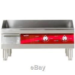 Avantco 24 Electric Commercial Countertop Steel Flat Top Griddle Grill 208/240V