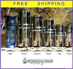 Berkey Water Filter Sys w2 Black CHOOSE Big Travel Royal Imperial Crown Light