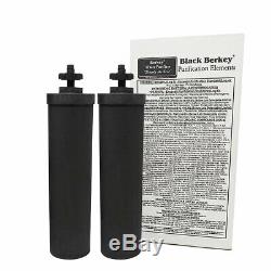 Big Berkey Water Filter with 2 Black Berkey Purifiers NON-EMBOSSED NEW