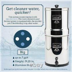 Big Berkey Water System With Black Filters and/or Fluoride Filters (2.5 Gal)