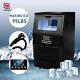Black 99lbs Commercial Ice Maker Machines Cube Stainless Steel Bar Restaurant Us