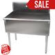 Bowl Stainless Steel Commercial Utility Prep 1 Sink Restaurant 36 X 24 X 14