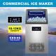 Built-in Stainless Steel Commercial 110lbs/24h Ice Maker Portable Ice Machine