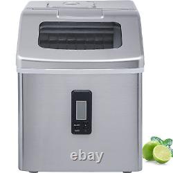 Built-in Commercial Ice Maker Stainless Steel Bar Home Ice Cube Machine 48lbs24h