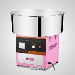 Carnival Electric Cotton Candy Maker Floss Machine Pink Commercial Party withCover