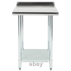 Clivia 30 x 30 Stainless Steel Commercial Work Table with 2 Rear Upturn