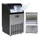 Commercial 100 Lbs Automatic Ice Maker Machine Built-in Auto Stainless Steel