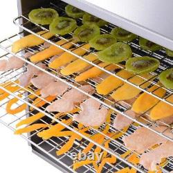 Commercial 10 Tray Food Dehydrator Stainless Steel Dry Fruit Kitchen Appliances